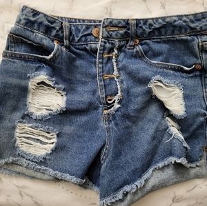 Forever 21 - Dark blue denim shorts